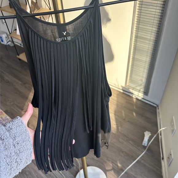 American Eagle Soft and Sexy Fringe Tank Top - Picture 2 of 3